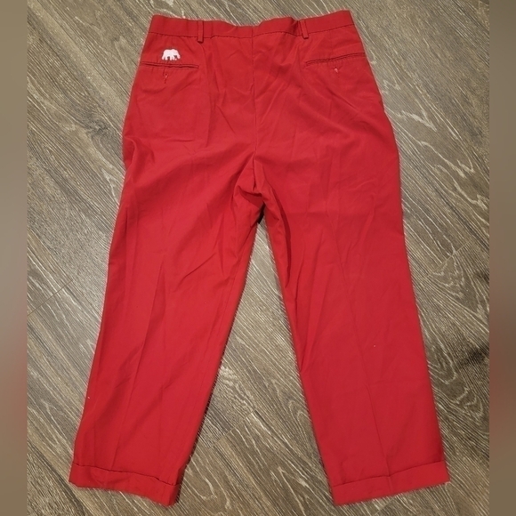 University of Alabama Roll Tide Red Men's Slacks by The Locker Room size 35 - Picture 2 of 6